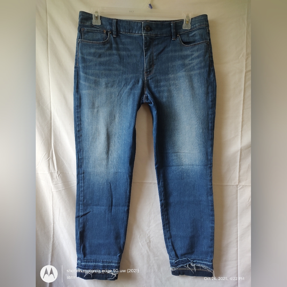 White House Black Market Women Jeans Pants Size 12 Slim Ankle Classic Rise